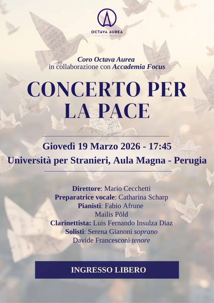 Locandina Concerto Per La Pace 2026